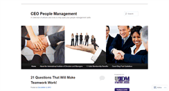 Desktop Screenshot of ceopeoplemanagement.wordpress.com