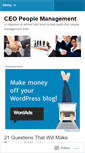 Mobile Screenshot of ceopeoplemanagement.wordpress.com