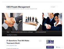 Tablet Screenshot of ceopeoplemanagement.wordpress.com