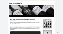 Desktop Screenshot of 2009vintageport.wordpress.com