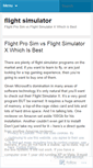 Mobile Screenshot of flightsimulato.wordpress.com
