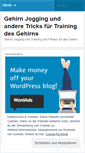 Mobile Screenshot of gehirnjogging.wordpress.com