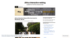 Desktop Screenshot of africainteractive.wordpress.com