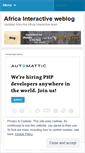 Mobile Screenshot of africainteractive.wordpress.com