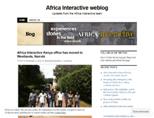 Tablet Screenshot of africainteractive.wordpress.com