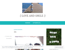 Tablet Screenshot of loveandsmile.wordpress.com