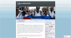 Desktop Screenshot of cubalagrannacion.wordpress.com