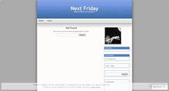 Desktop Screenshot of nextfriday.wordpress.com