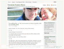 Tablet Screenshot of gilmorefamilypdx.wordpress.com