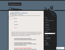 Tablet Screenshot of answerccna.wordpress.com
