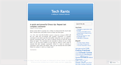 Desktop Screenshot of mytechrants.wordpress.com