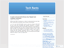 Tablet Screenshot of mytechrants.wordpress.com