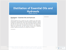 Tablet Screenshot of distiller.wordpress.com