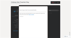 Desktop Screenshot of childressklein.wordpress.com