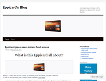 Tablet Screenshot of eppicard.wordpress.com