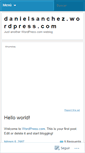 Mobile Screenshot of danielsanchez.wordpress.com