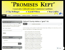 Tablet Screenshot of caldwellpromiseskept.wordpress.com