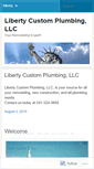 Mobile Screenshot of libertycustomplumbing.wordpress.com