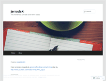 Tablet Screenshot of jerrodski.wordpress.com