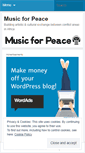 Mobile Screenshot of musicforpeace.wordpress.com