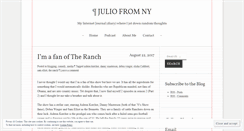 Desktop Screenshot of juliofromny.wordpress.com