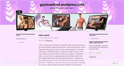 Desktop Screenshot of gaydownload.wordpress.com
