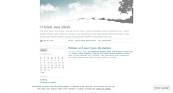 Desktop Screenshot of oleitoresseidiota.wordpress.com