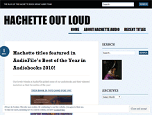 Tablet Screenshot of hachetteaudio.wordpress.com