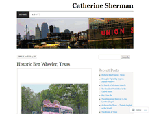 Tablet Screenshot of catherinesherman.wordpress.com