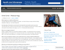Tablet Screenshot of healthwholeness.wordpress.com