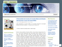 Tablet Screenshot of analistasinternacionais.wordpress.com