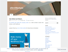 Tablet Screenshot of ofarchitecture.wordpress.com