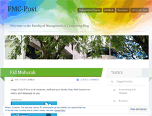 Tablet Screenshot of fmcpost.wordpress.com