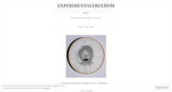 Desktop Screenshot of experimentalfreedom.wordpress.com