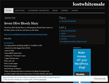 Tablet Screenshot of lostwhitemale.wordpress.com