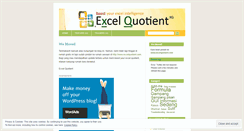 Desktop Screenshot of excelquotient.wordpress.com