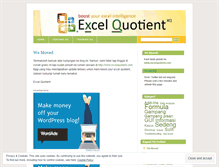 Tablet Screenshot of excelquotient.wordpress.com
