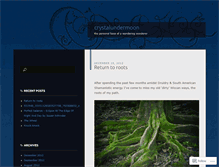 Tablet Screenshot of crystalundermoon.wordpress.com