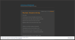 Desktop Screenshot of omnivorousphilanthropist.wordpress.com