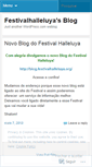 Mobile Screenshot of festivalhalleluya.wordpress.com