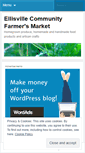 Mobile Screenshot of ellisvillefarmersmarket.wordpress.com