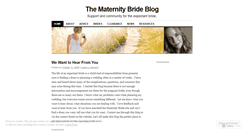 Desktop Screenshot of maternitybride.wordpress.com