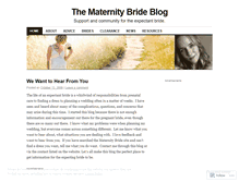 Tablet Screenshot of maternitybride.wordpress.com