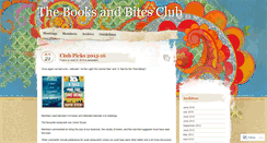 Desktop Screenshot of booksandbitesclub.wordpress.com