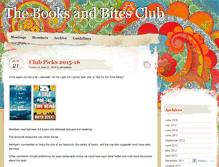 Tablet Screenshot of booksandbitesclub.wordpress.com