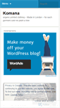 Mobile Screenshot of komana.wordpress.com