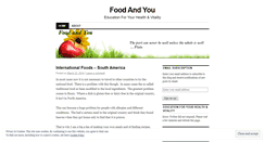 Desktop Screenshot of foodandyouca.wordpress.com