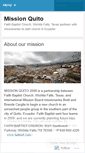 Mobile Screenshot of missionquito.wordpress.com