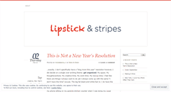 Desktop Screenshot of lipstickandstripes.wordpress.com