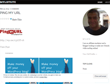 Tablet Screenshot of mylistsite.wordpress.com